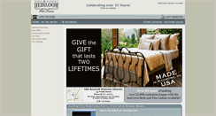 Desktop Screenshot of heirloomironbed.com